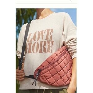 Anthropologie Quilted On The Go Belt Bag Excellent Collection